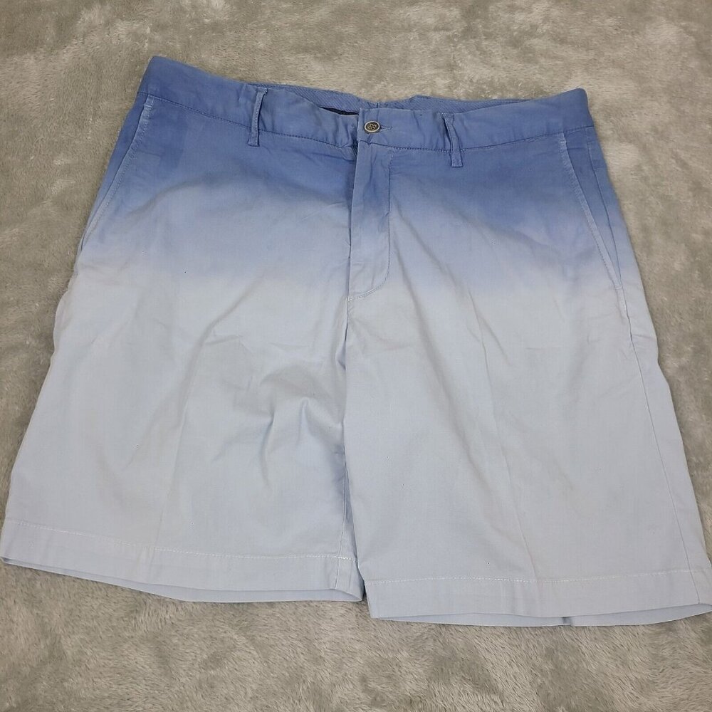 Peter‎ Millar Shorts Mens 34 Blue Seaside Island Blue Chino